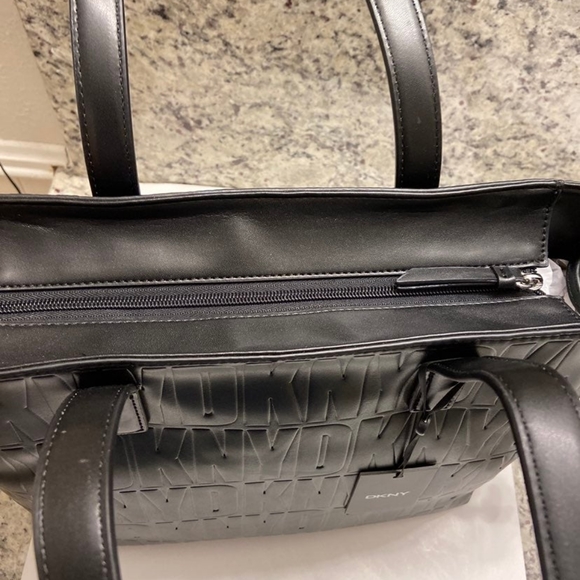 DKNY Judy Embossed Signatures Zip Tote - Picture 5 of 7